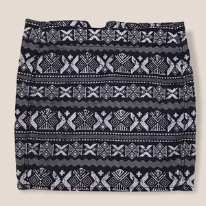 Patterned Mini Skirt